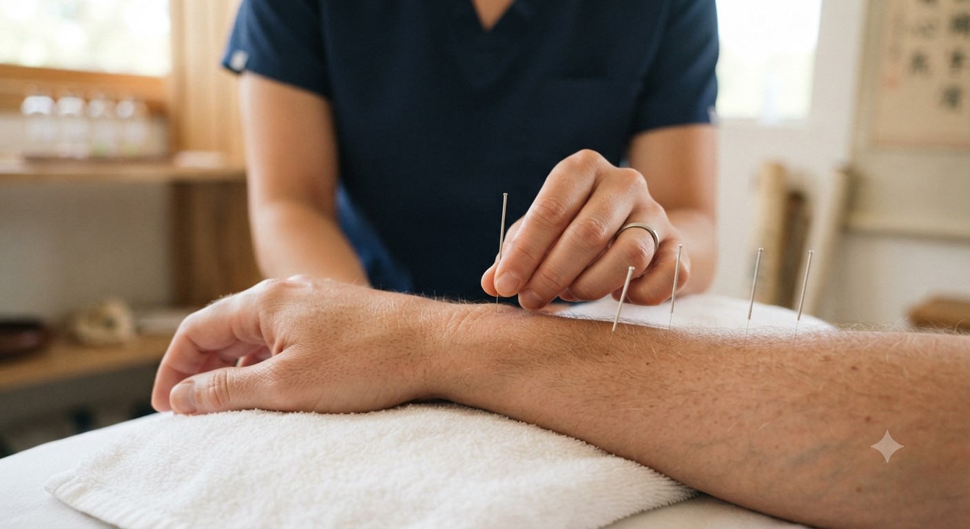 Acupuncture add-on treatment at Wrobel Massage Therapy in Kingsville, Ontario