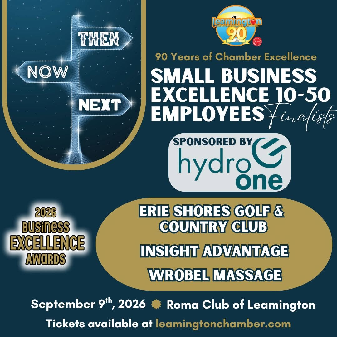 2026 Business Excellence Awards Finalists in the category of "Small Business Excellence 10-50 Employees