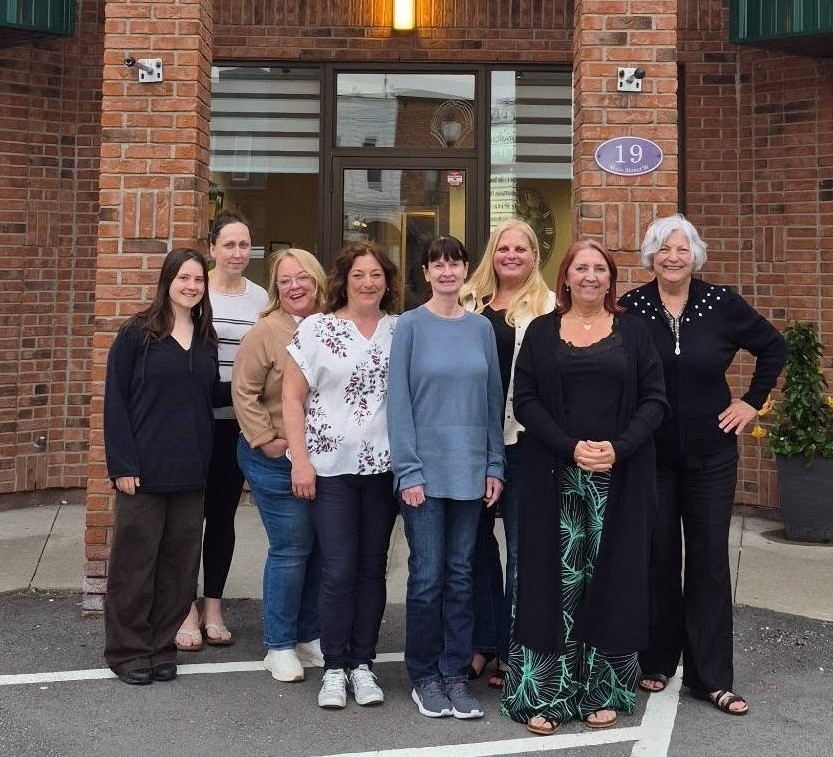 Wrobel Massage Therapy team outside in front of clinic in Kingsville, Ontario