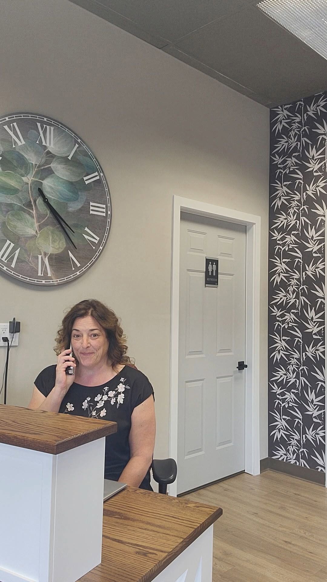 Wrobel Massage Therapy reception desk in Kingsville