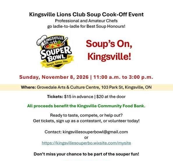 Deanna Bavetta, RMT and Gerry Wrobel representing Wrobel Massage Therapy in the amateur chef category at the Souper Bowl fundraiser for the Kingsville Food Bank.
