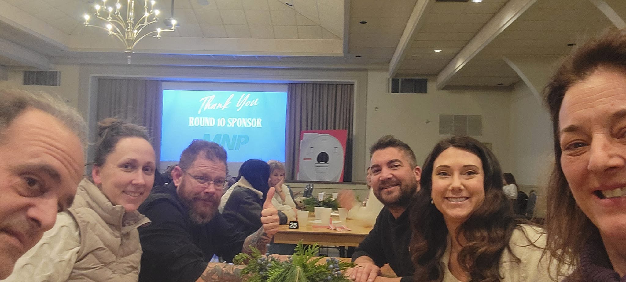 The Wrobel Massage Therapy team participating in the Erie Shores Health Foundation fundraising trivia night.